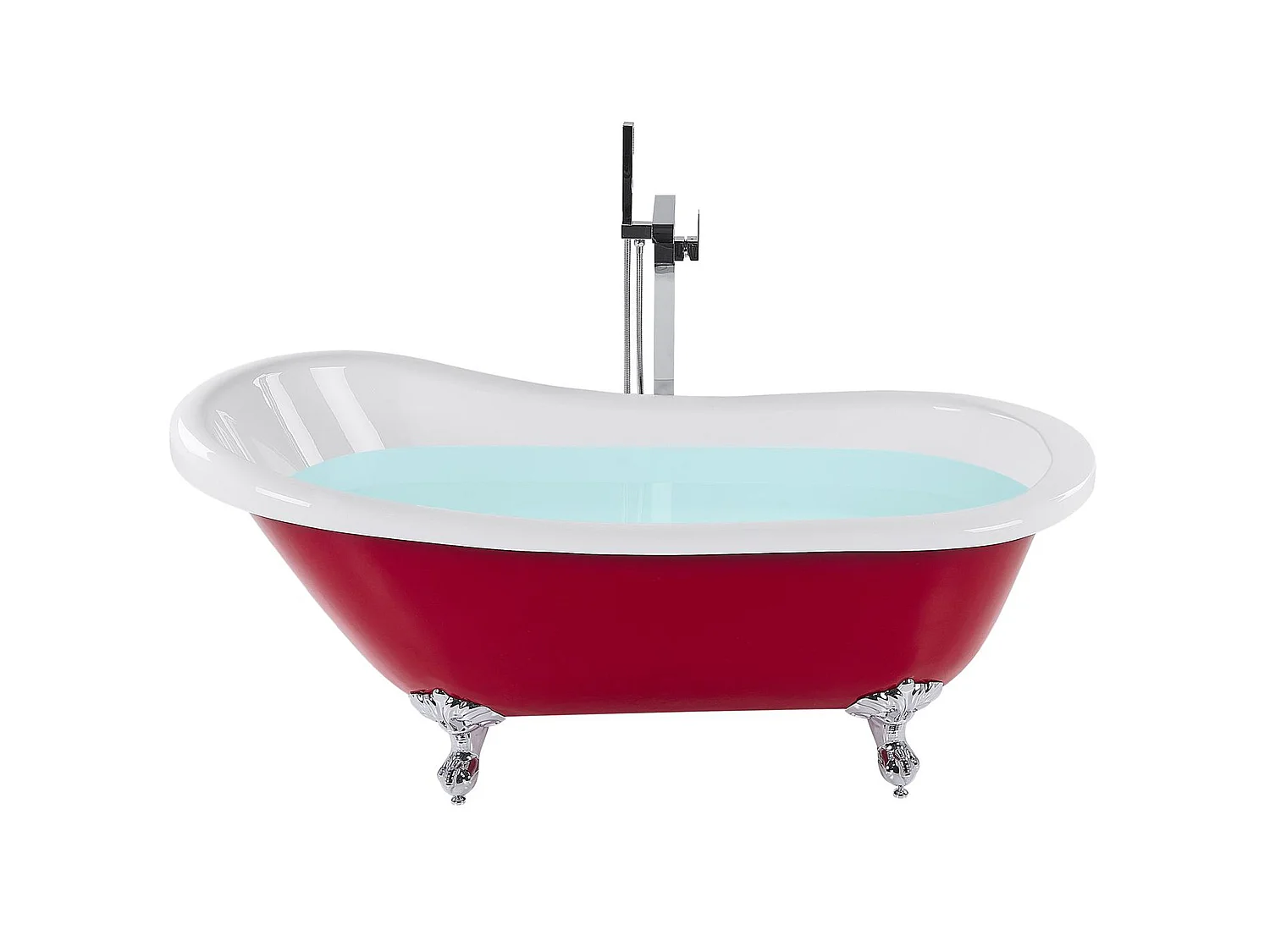 Vrijstaand bad CAYMAN 170 x 76 cm Rood