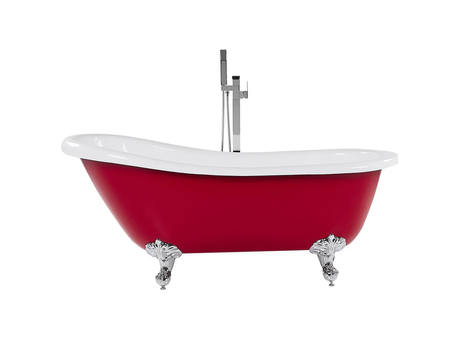 Vrijstaand bad CAYMAN 170 x 76 cm Rood