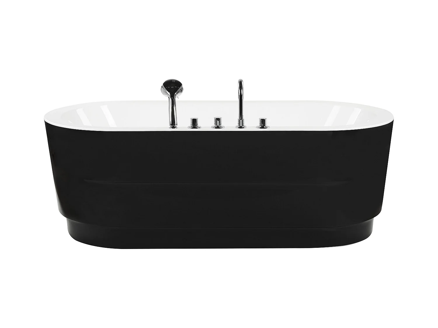 Baignoire îlot EMPRESA avec raccords 170 x 80 cm Noir
