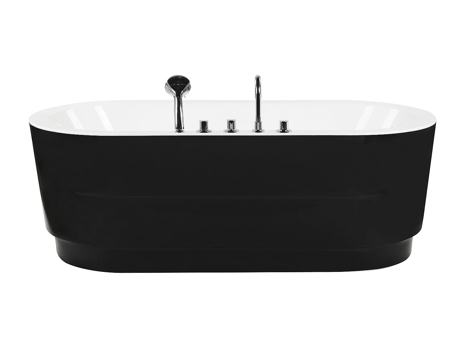 Banheira autónoma EMPRESA com fixações 1700 x 800 mm Preto