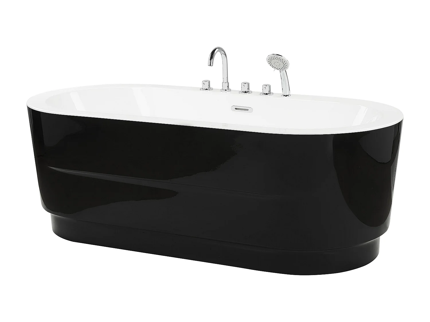 Banheira autónoma EMPRESA com fixações 1700 x 800 mm Preto