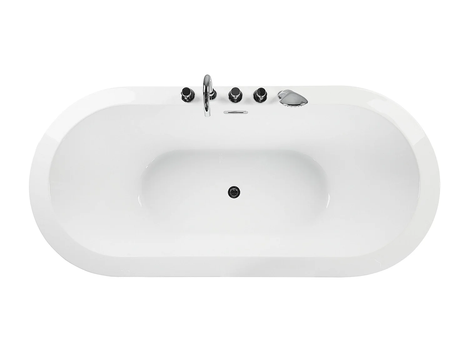 Banheira autónoma EMPRESA com fixações 1700 x 800 mm Preto