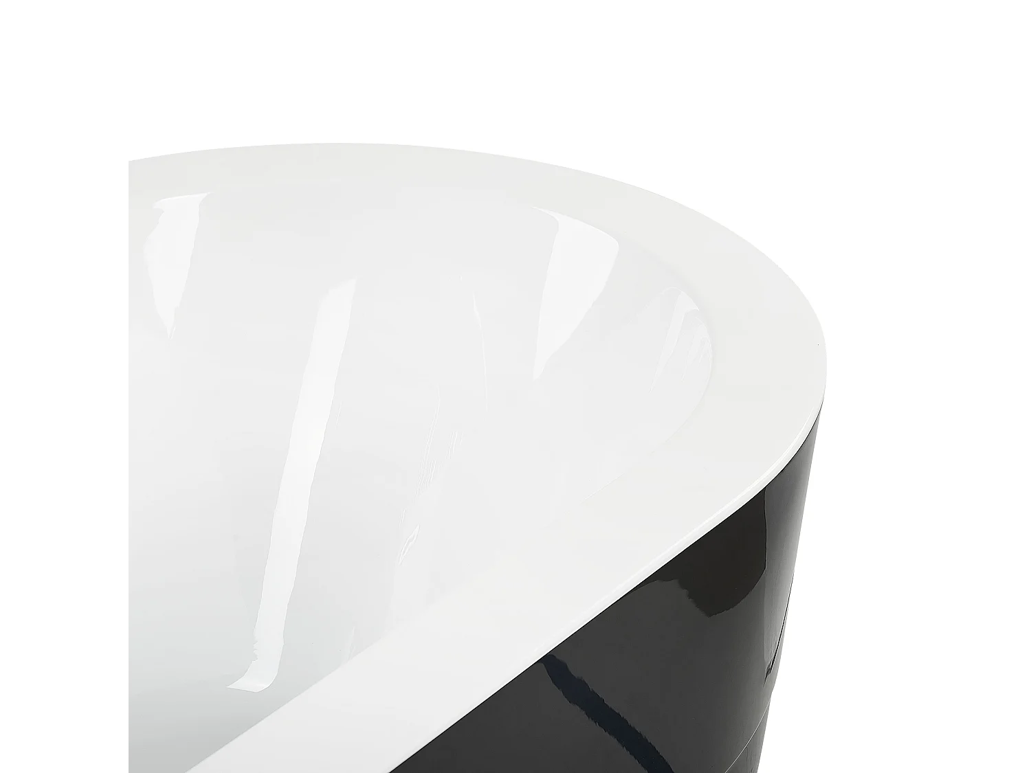 Banheira autónoma EMPRESA com fixações 1700 x 800 mm Preto