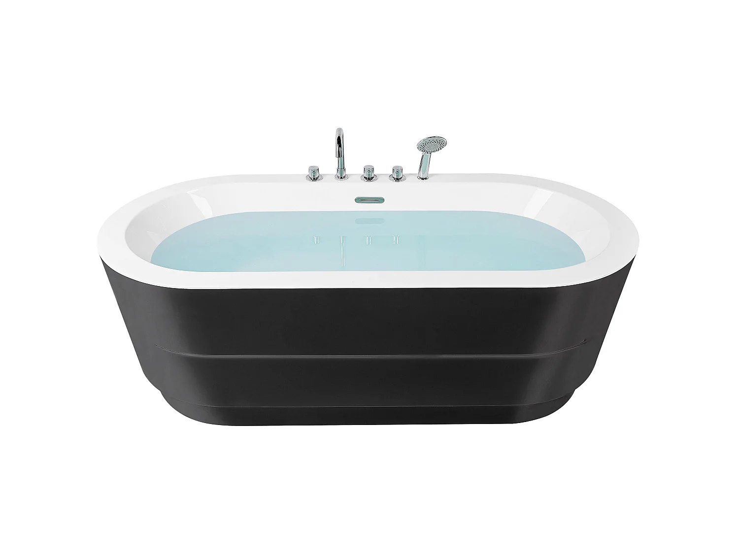 Baignoire îlot EMPRESA avec raccords 170 x 80 cm Noir