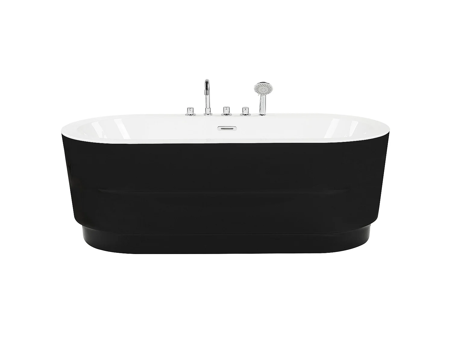 Baignoire îlot EMPRESA avec raccords 170 x 80 cm Noir