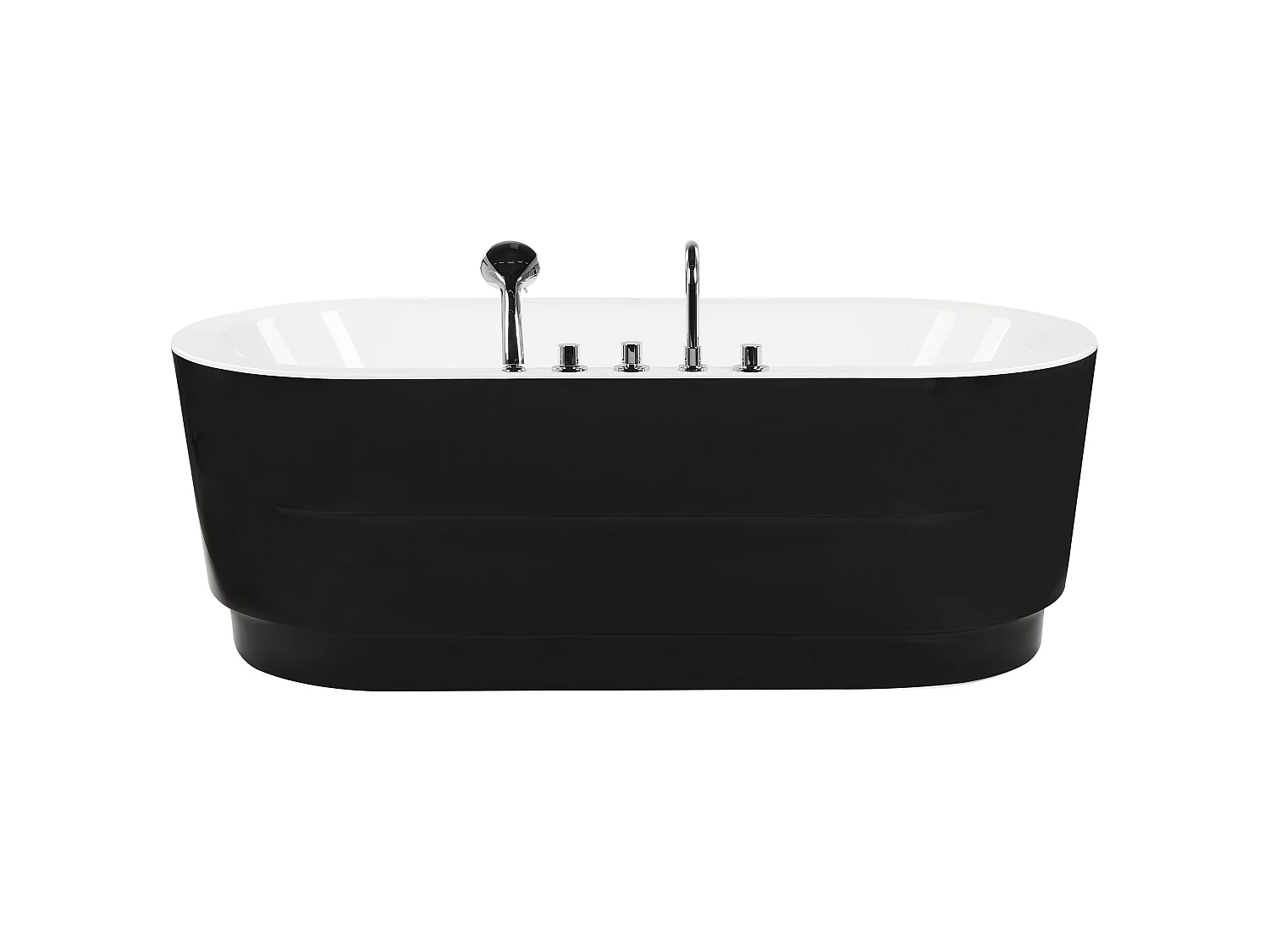 Baignoire îlot EMPRESA avec raccords 170 x 80 cm Noir