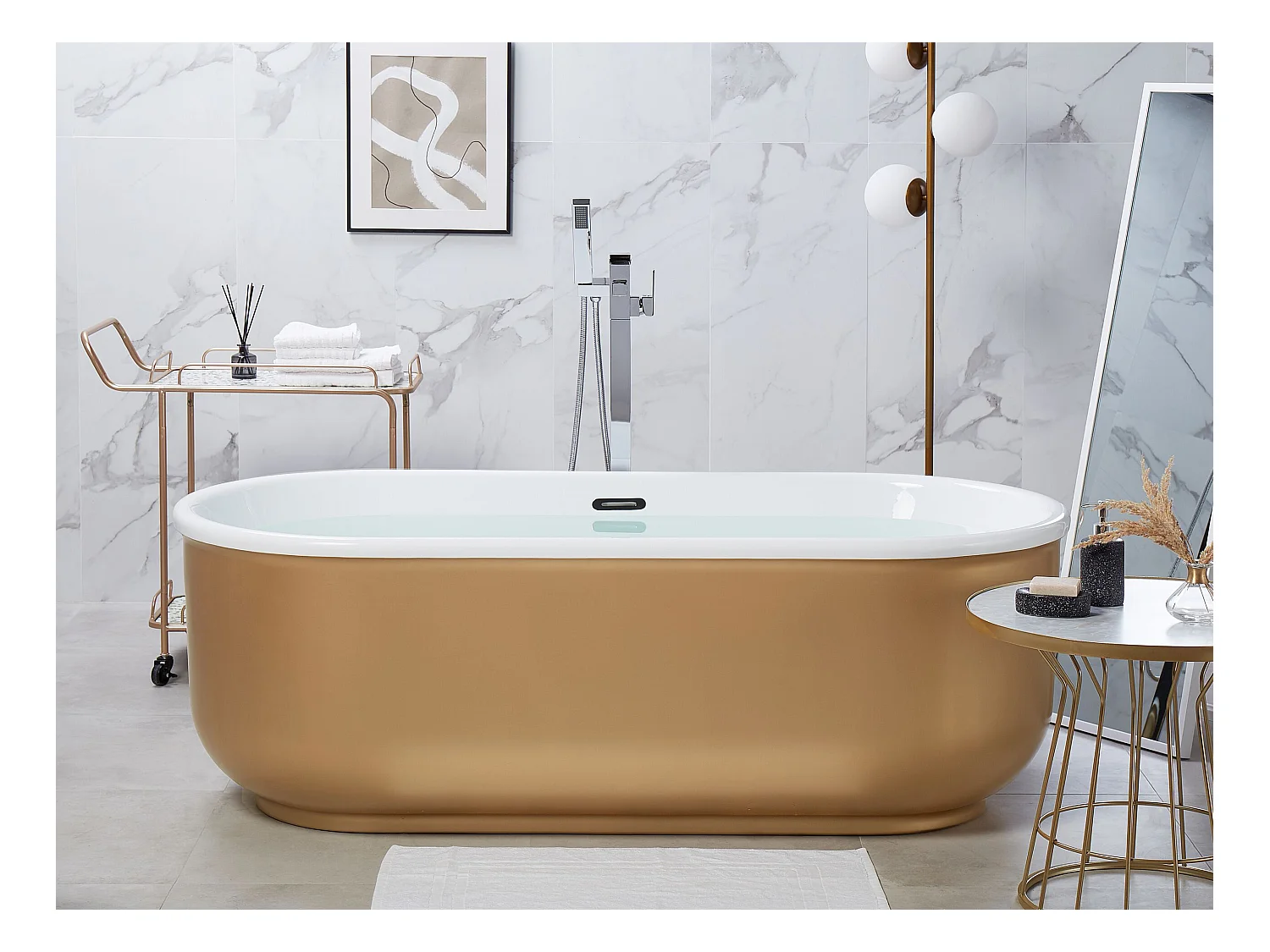 Vrijstaand bad PINEL 170 x 80 cm Goud