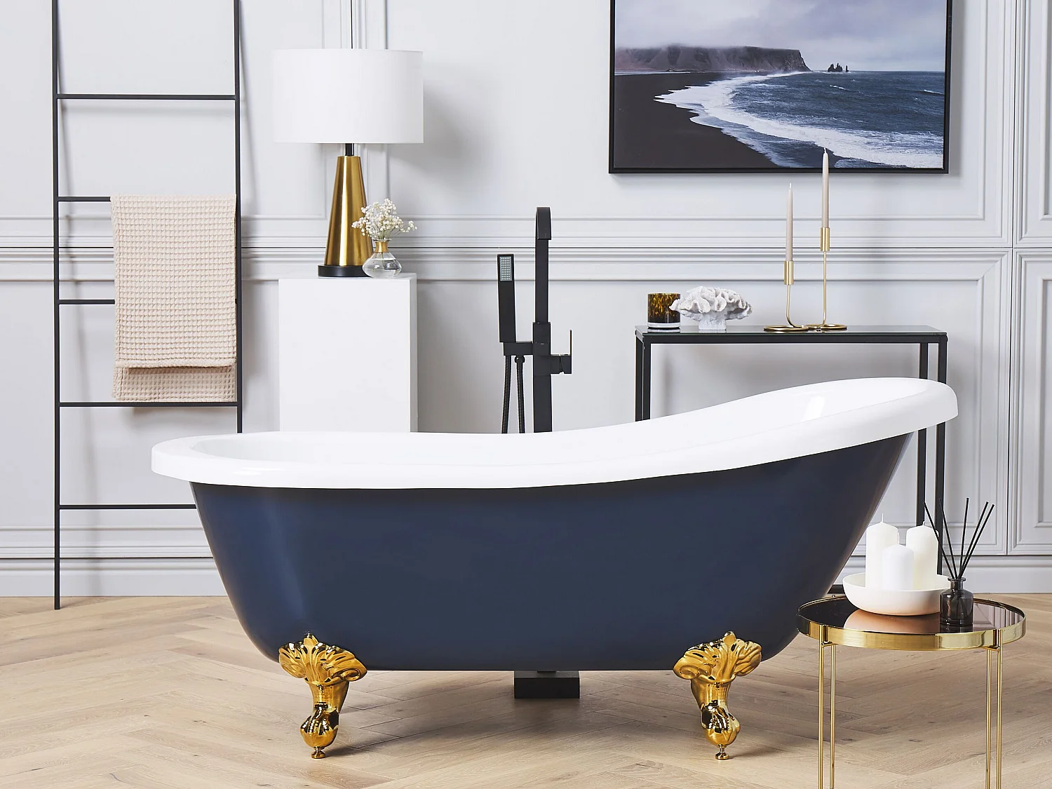 Baignoire îlot CAYMAN 170 x 76 cm Bleu