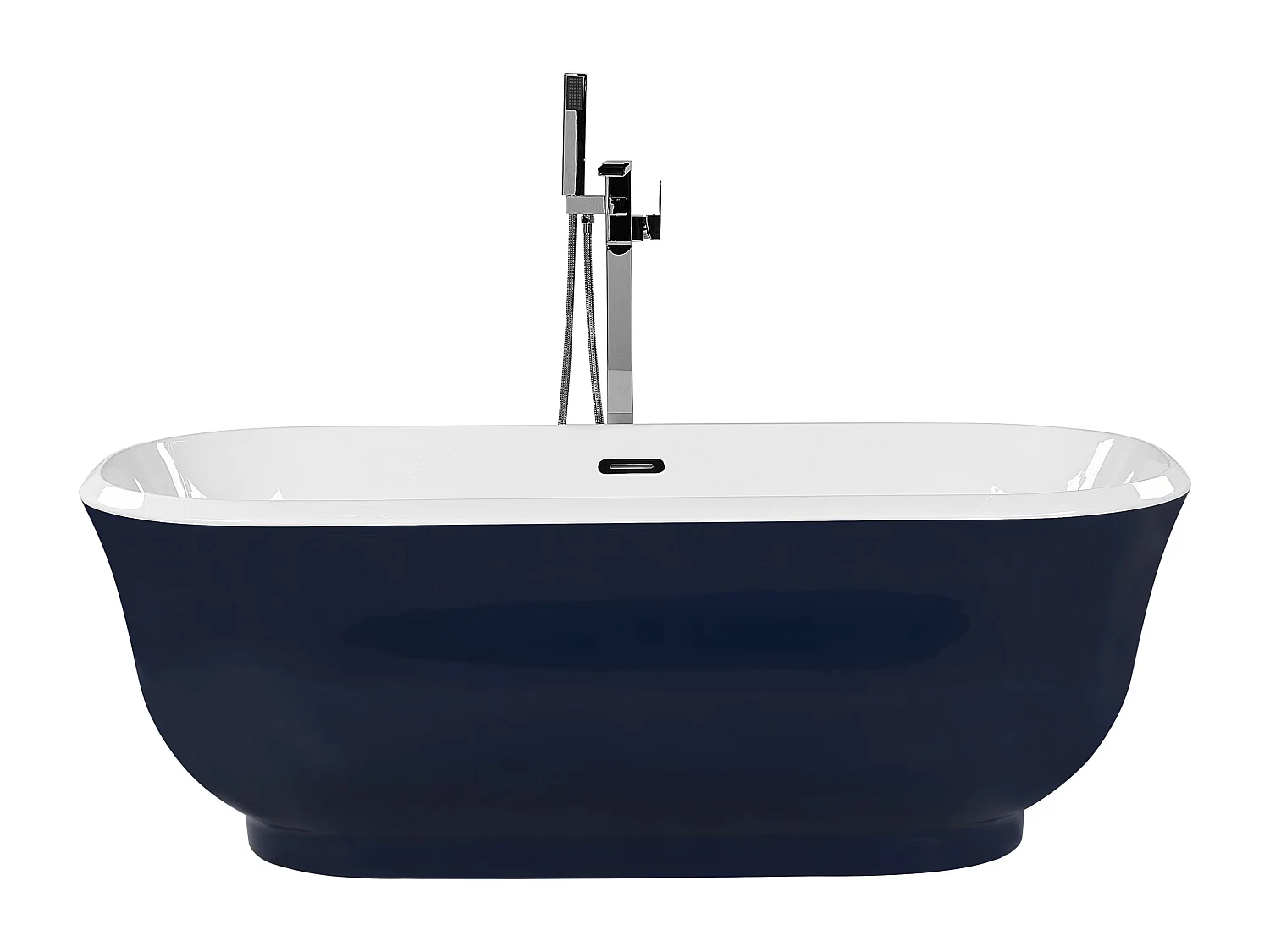 Baignoire îlot TESORO 170 x 77 cm Bleu marine