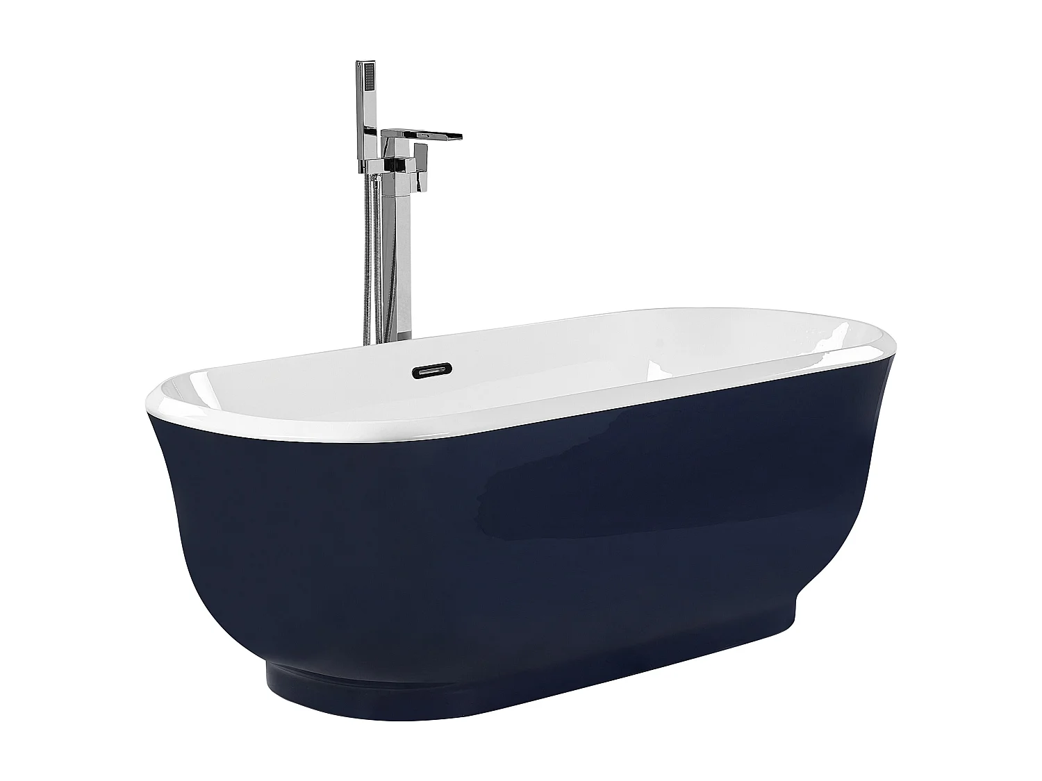 Baignoire îlot TESORO 170 x 77 cm Bleu marine