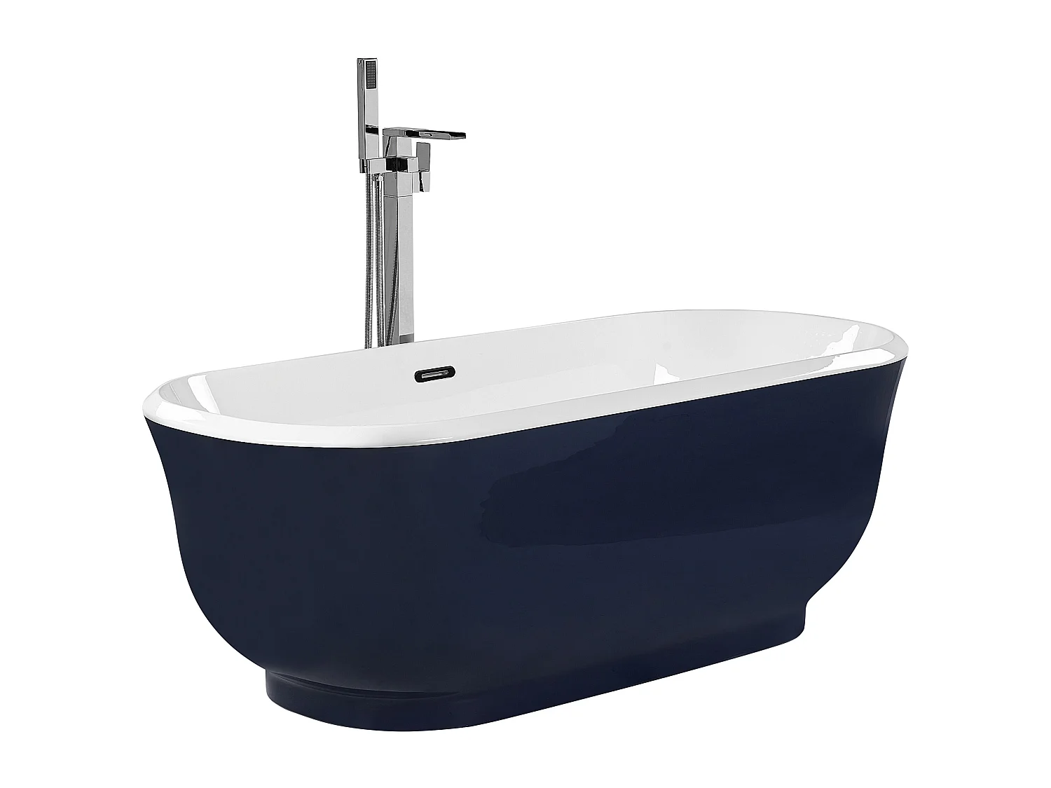 Baignoire îlot TESORO 170 x 77 cm Bleu marine