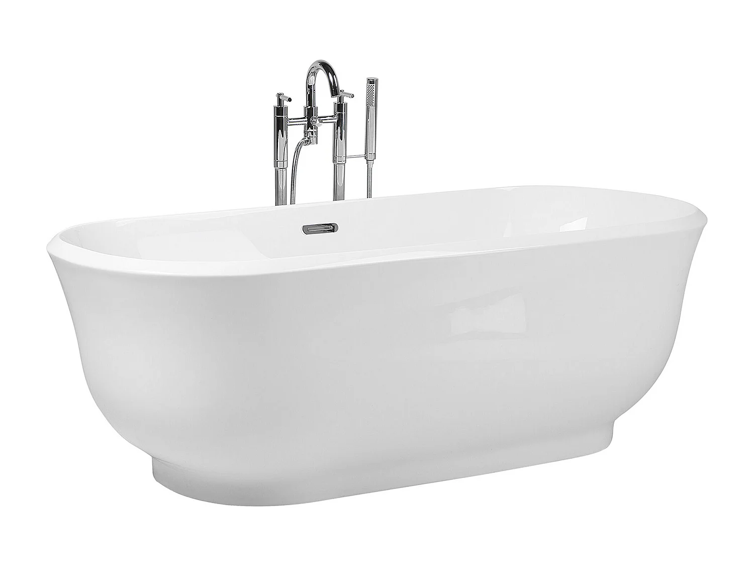 Vrijstaand bad TESORO 170 x 77 cm Wit