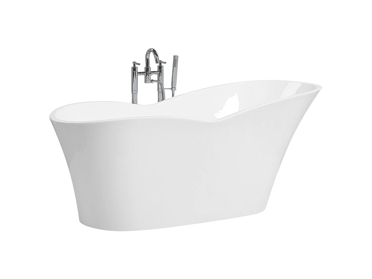 Freistehende Badwanne DULCINA 170 x 80 cm Weiss