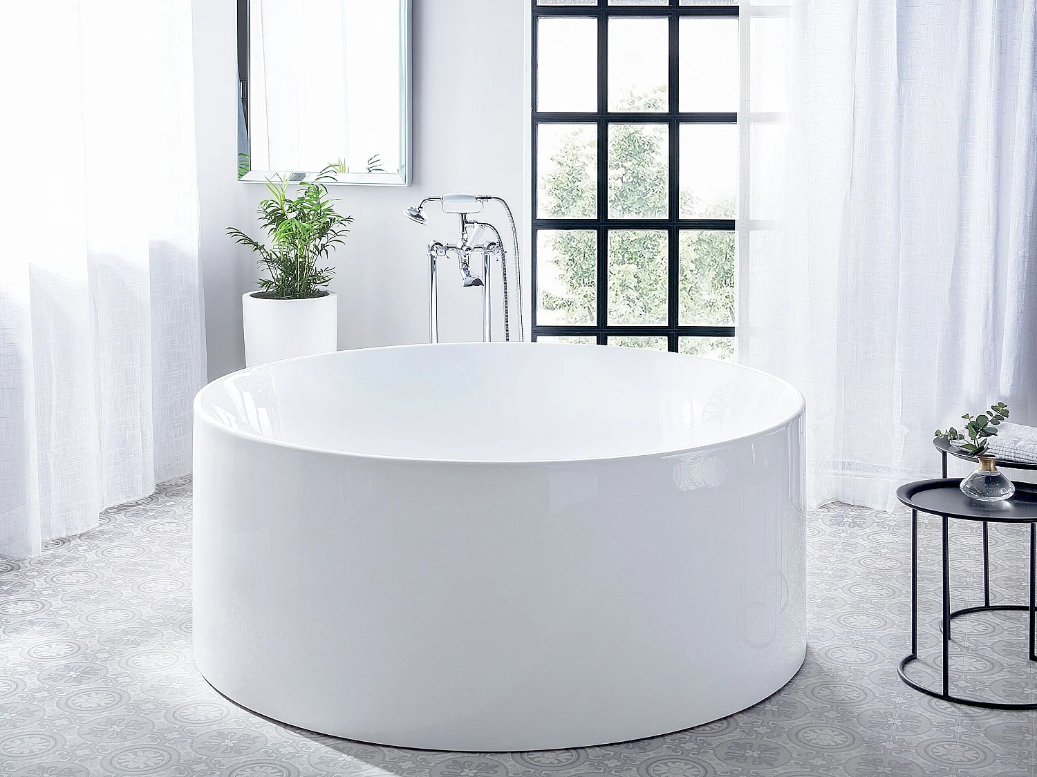 Baignoire îlot IBIZA 140 x 140 cm Blanc