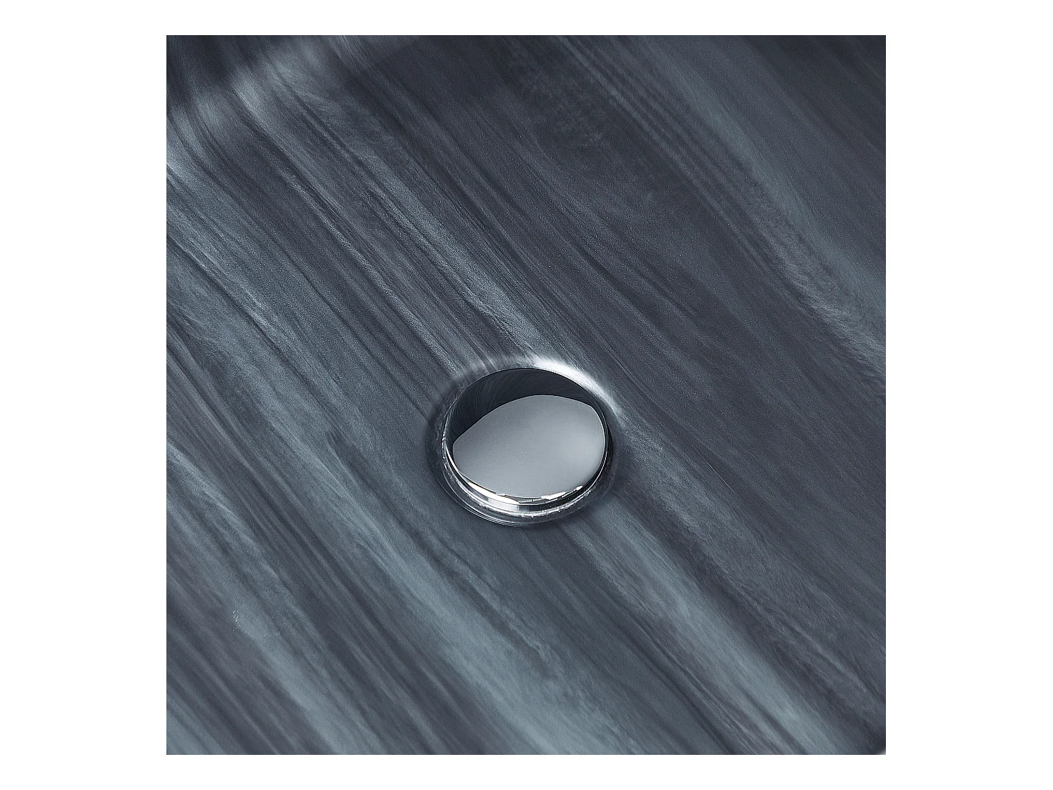 Vrijstaand bad RIOJA 170 x 80 cm Zwart marmer