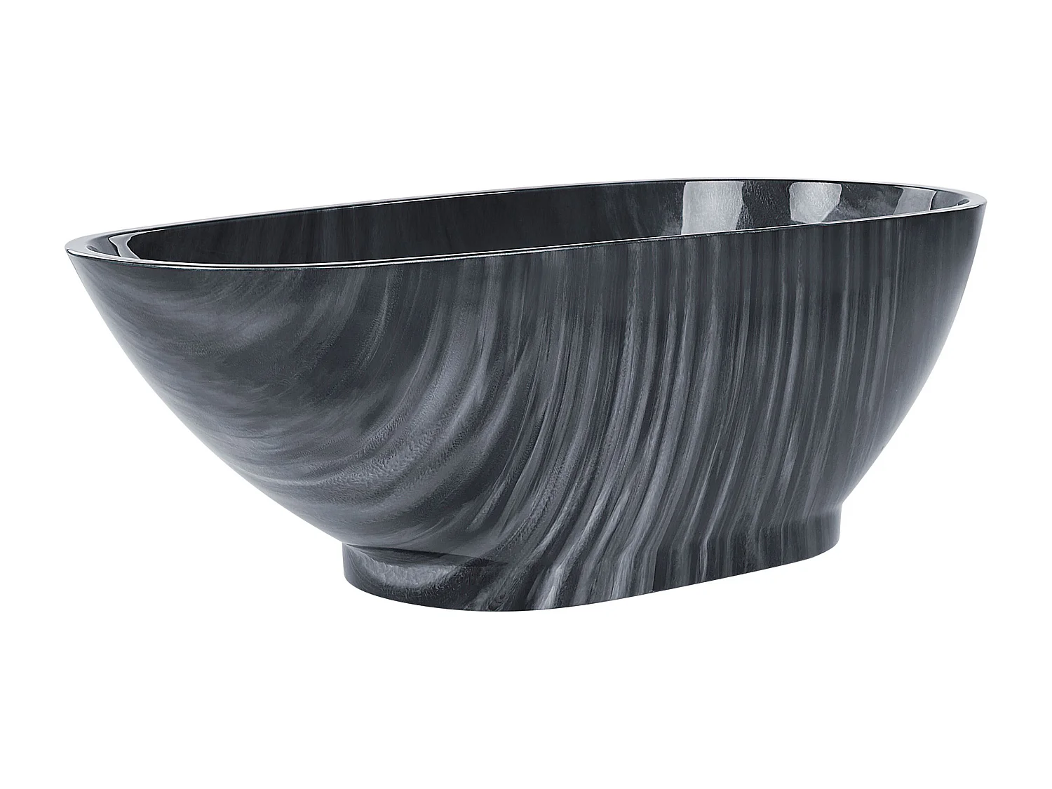 Vrijstaand bad RIOJA 170 x 80 cm Zwart marmer