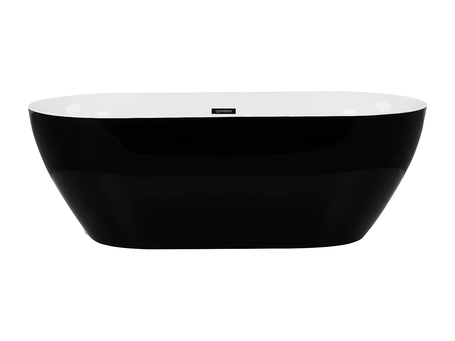 Banheira autónoma CARRERA 1500 x 750 mm Preto