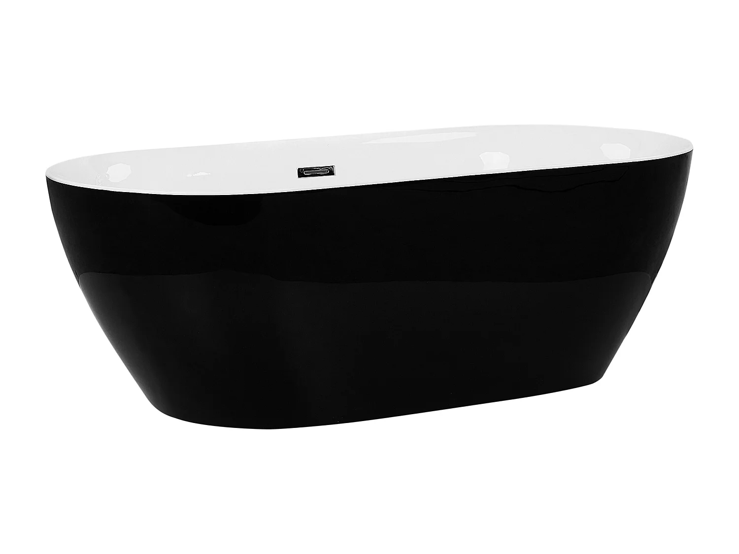 Banheira autónoma CARRERA 1500 x 750 mm Preto