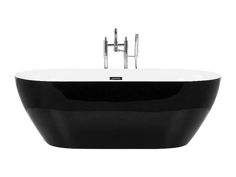 Freistehende Badwanne CARRERA 150 x 75 cm Schwarz