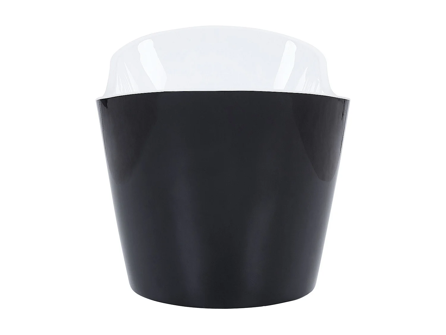 Edle Acryl Badewanne oval freistehend schwarz mit Überlauf 180 x 78 cm Antiqua