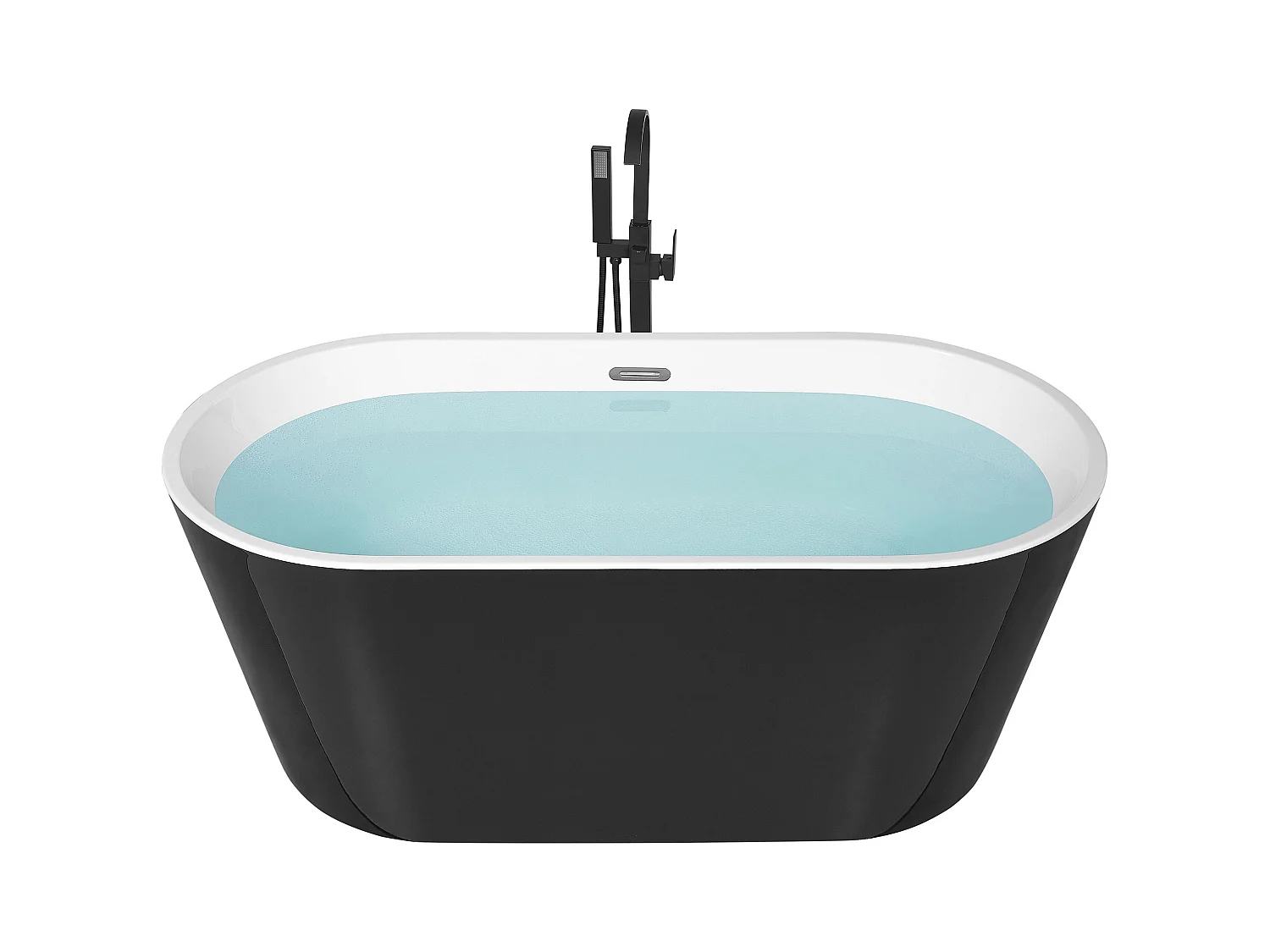 Baignoire îlot HAVANA 150 x 75 cm Noir/blanc
