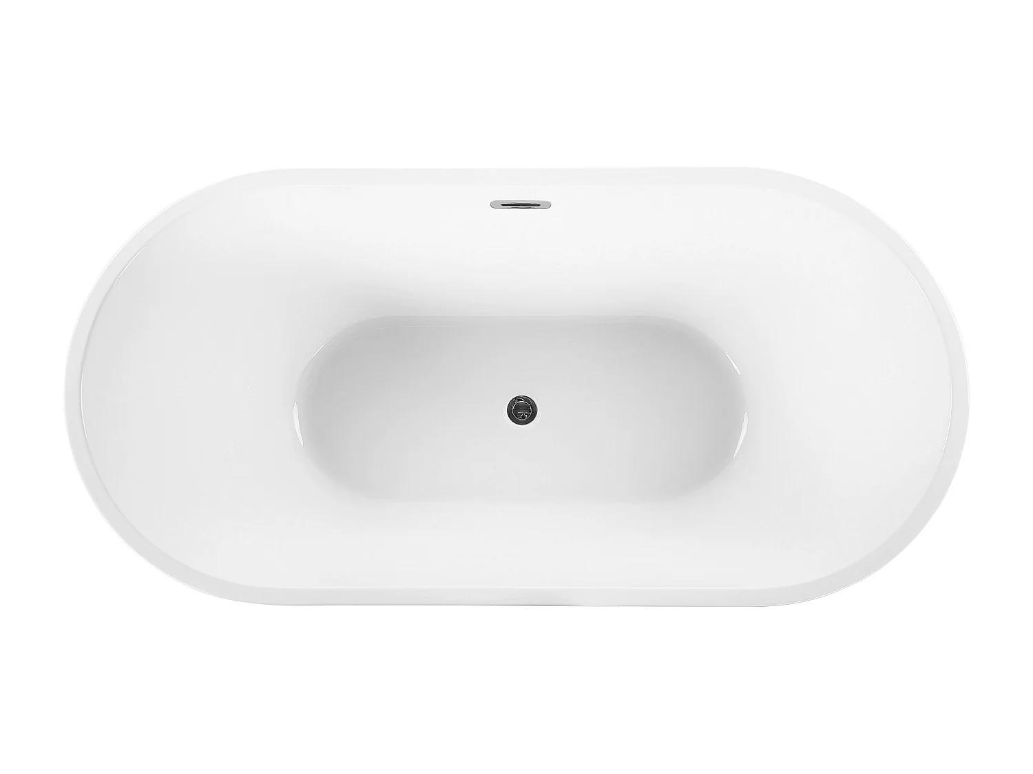 Baignoire îlot HAVANA 150 x 75 cm Noir/blanc