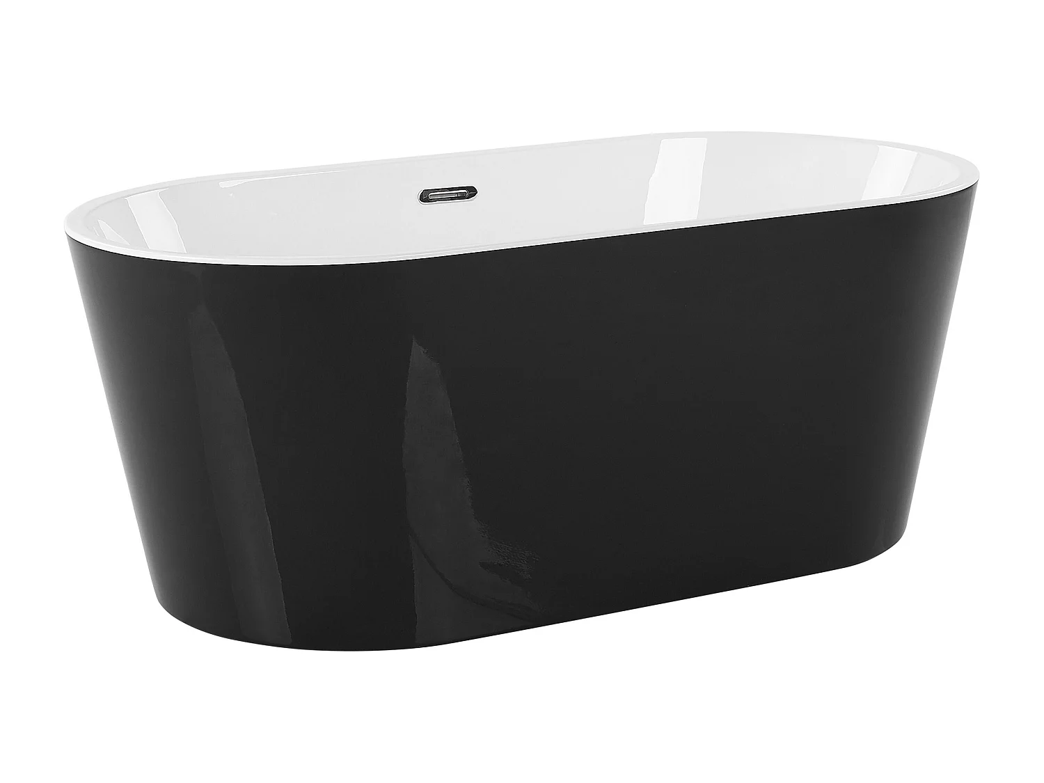 Baignoire îlot HAVANA 150 x 75 cm Noir/blanc