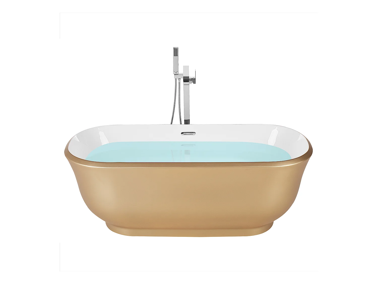 Baignoire îlot TESORO 170 x 77 cm Doré