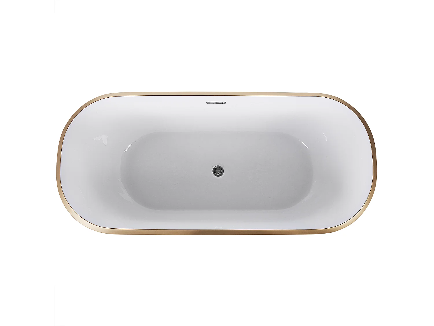 Baignoire îlot TESORO 170 x 77 cm Doré