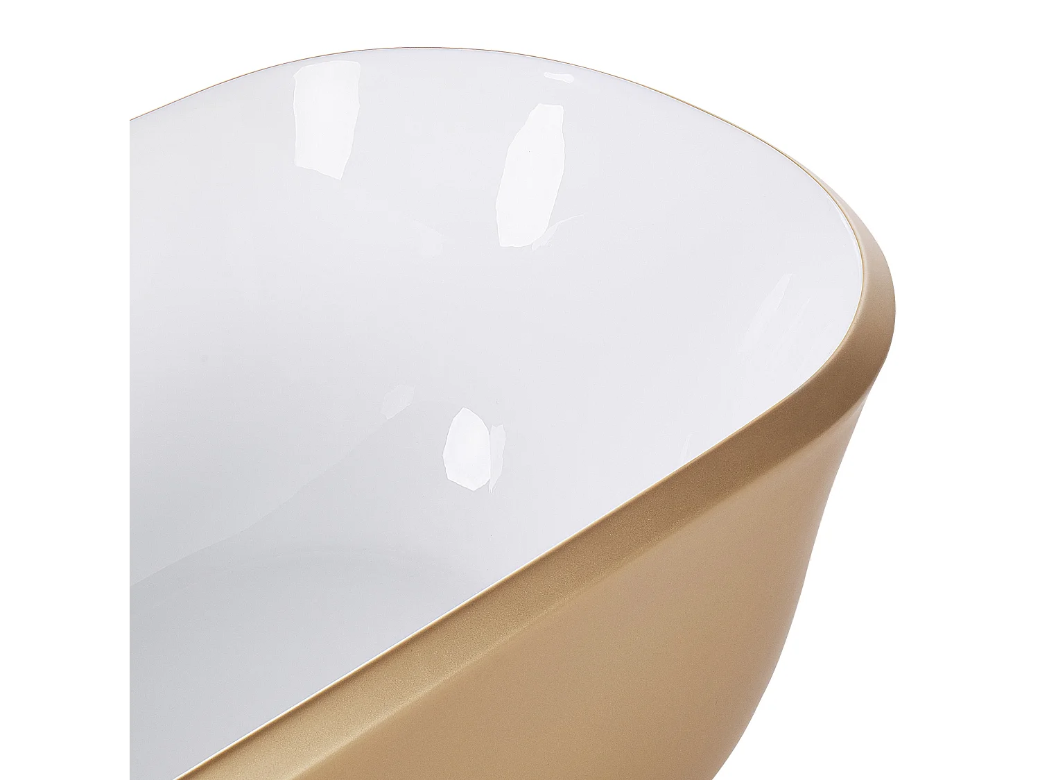 Baignoire îlot TESORO 170 x 77 cm Doré