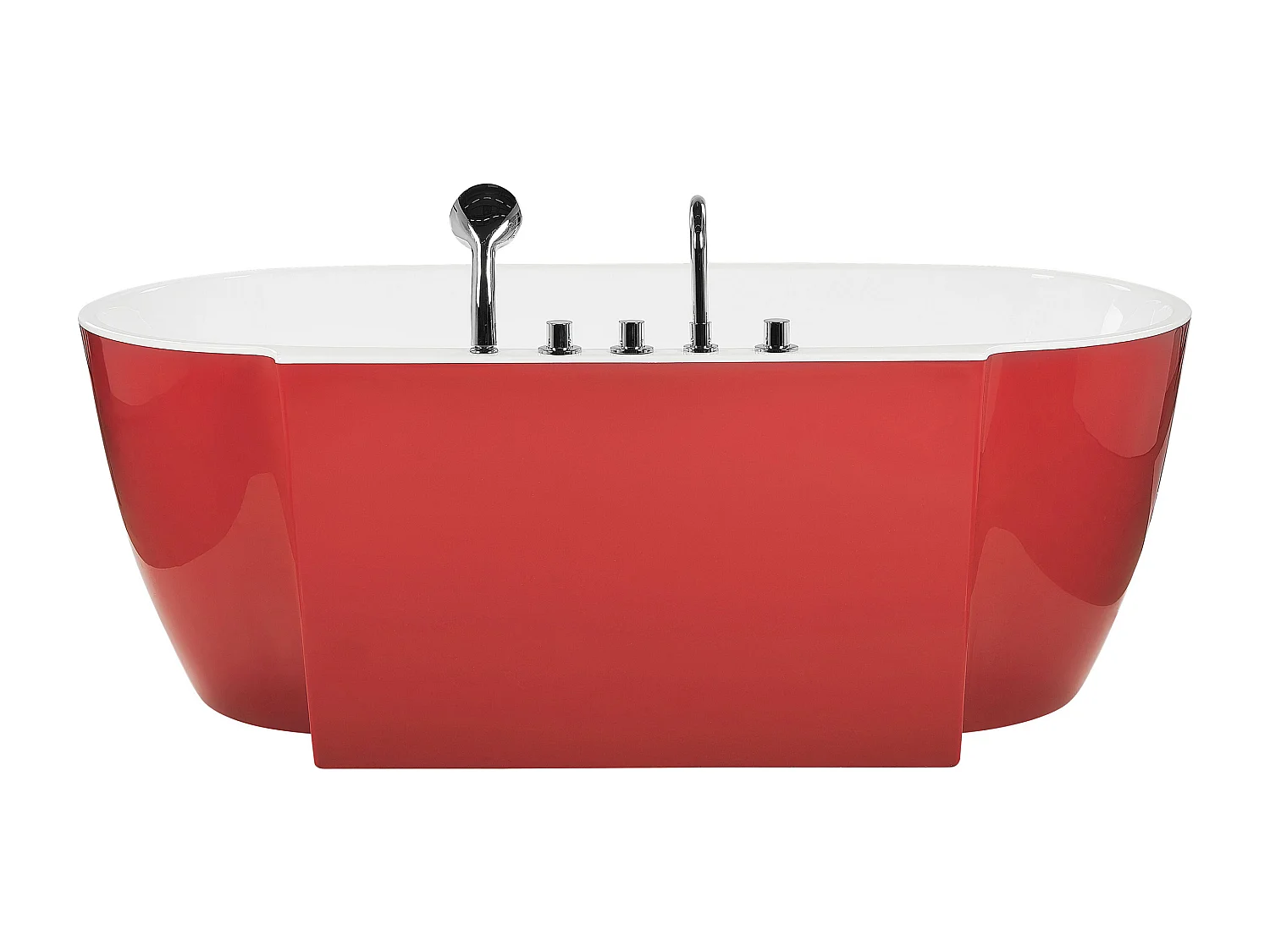 Baignoire îlot ROTSO 170 x 80 cm Rouge