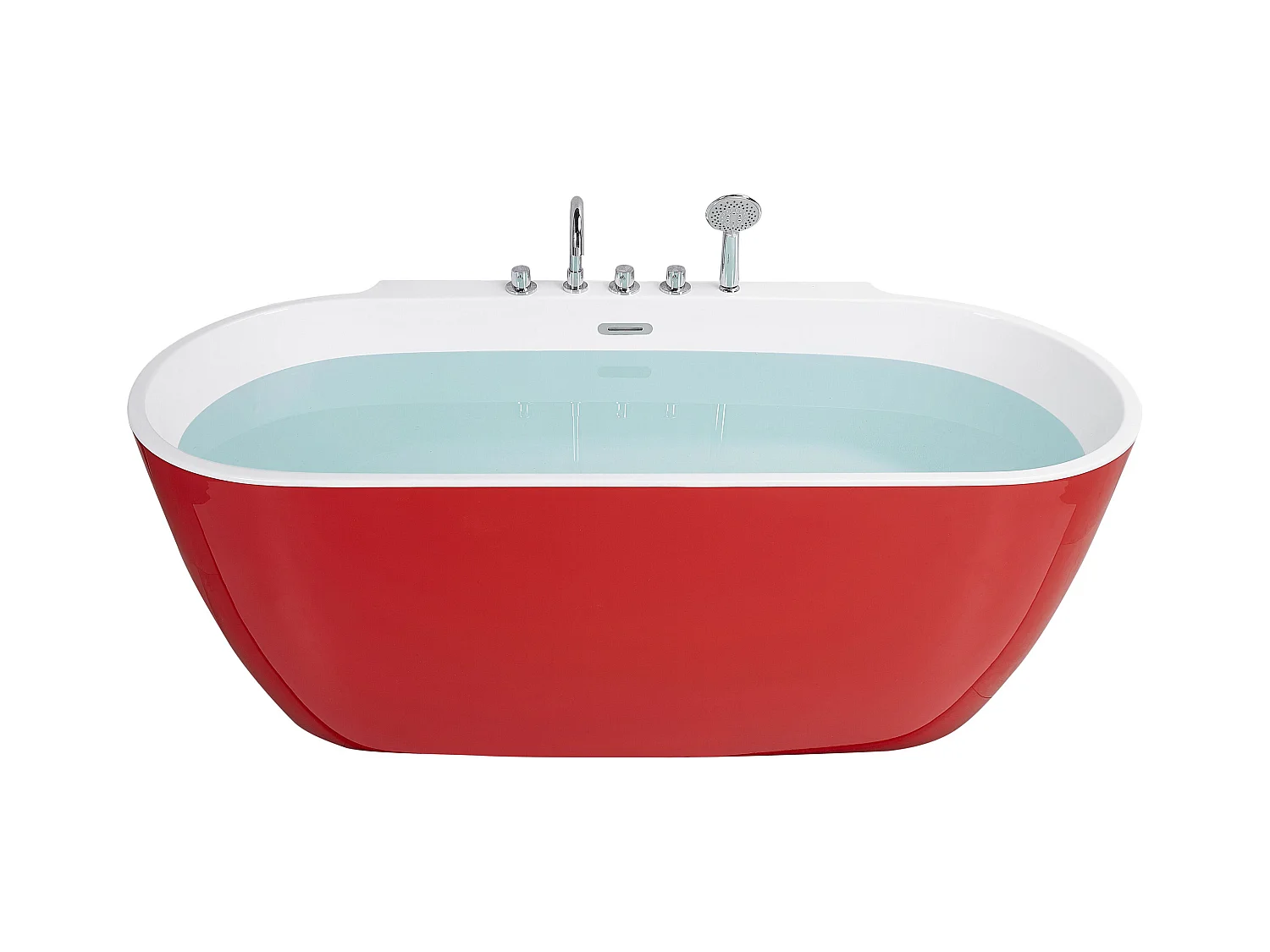 Baignoire îlot ROTSO 170 x 80 cm Rouge