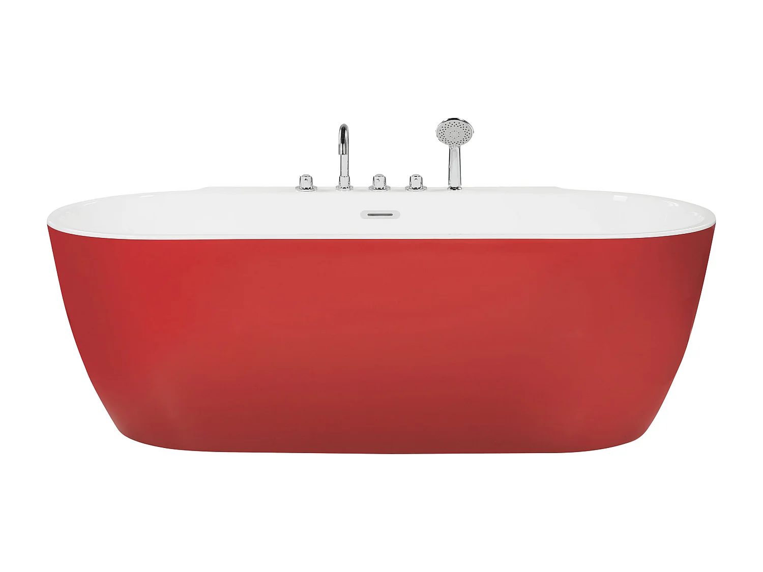 Vrijstaand bad ROTSO 170 x 80 cm Rood