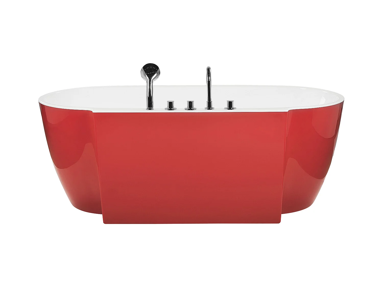 Vrijstaand bad ROTSO 170 x 80 cm Rood