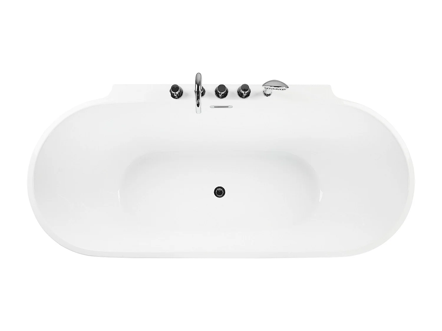 Vrijstaand bad ROTSO 170 x 80 cm Rood