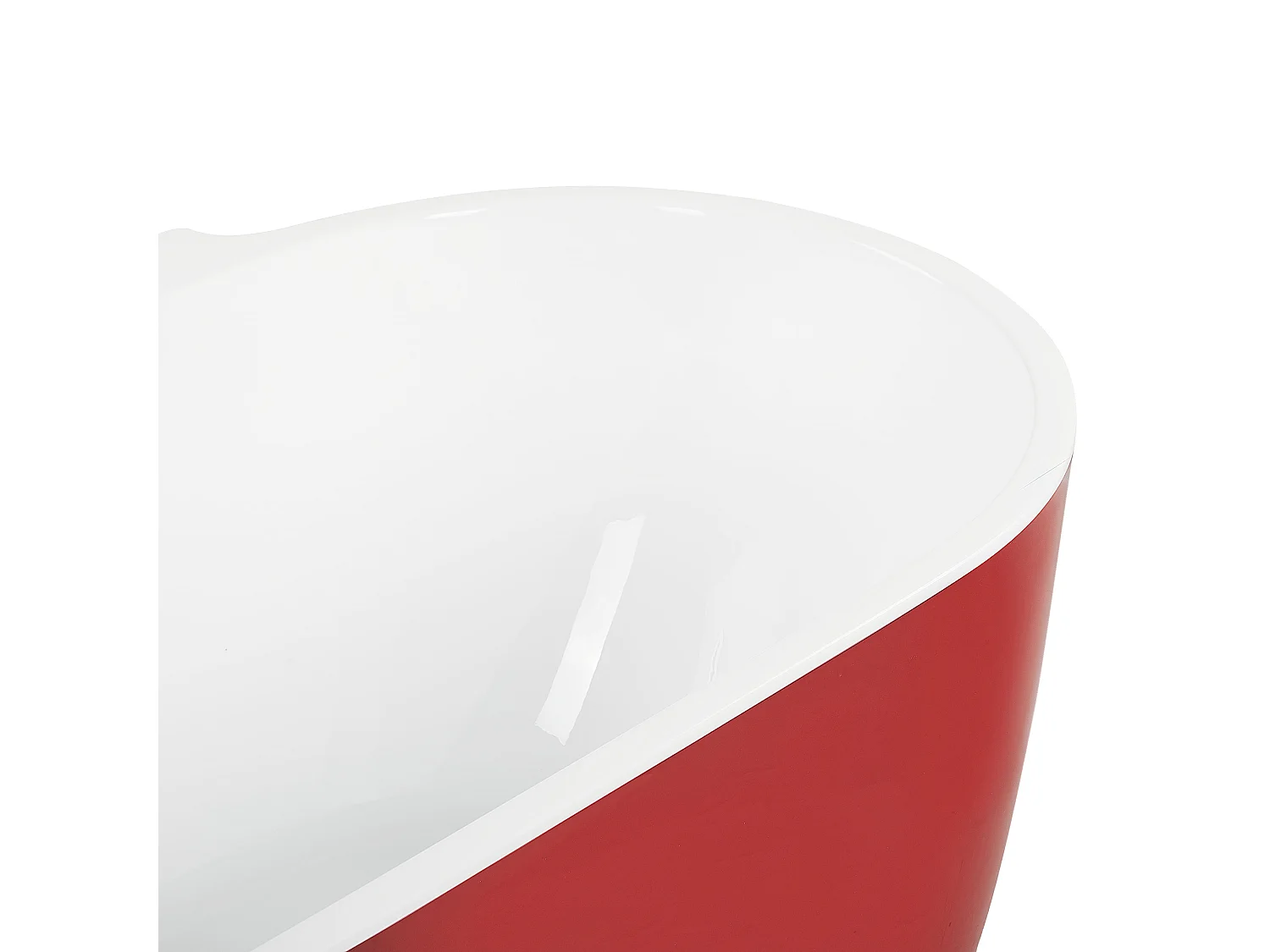 Vrijstaand bad ROTSO 170 x 80 cm Rood