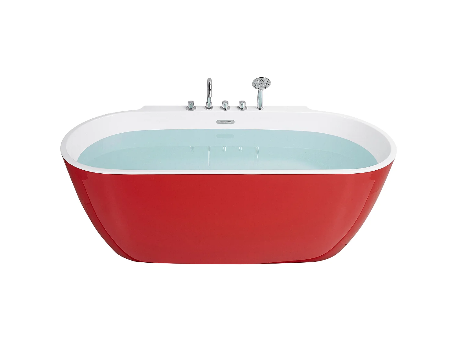 Baignoire îlot ROTSO 170 x 80 cm Rouge