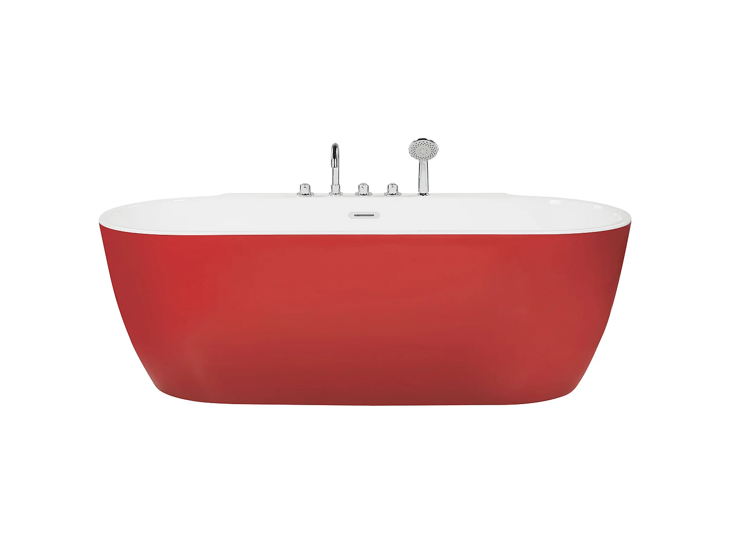 Baignoire îlot ROTSO 170 x 80 cm Rouge