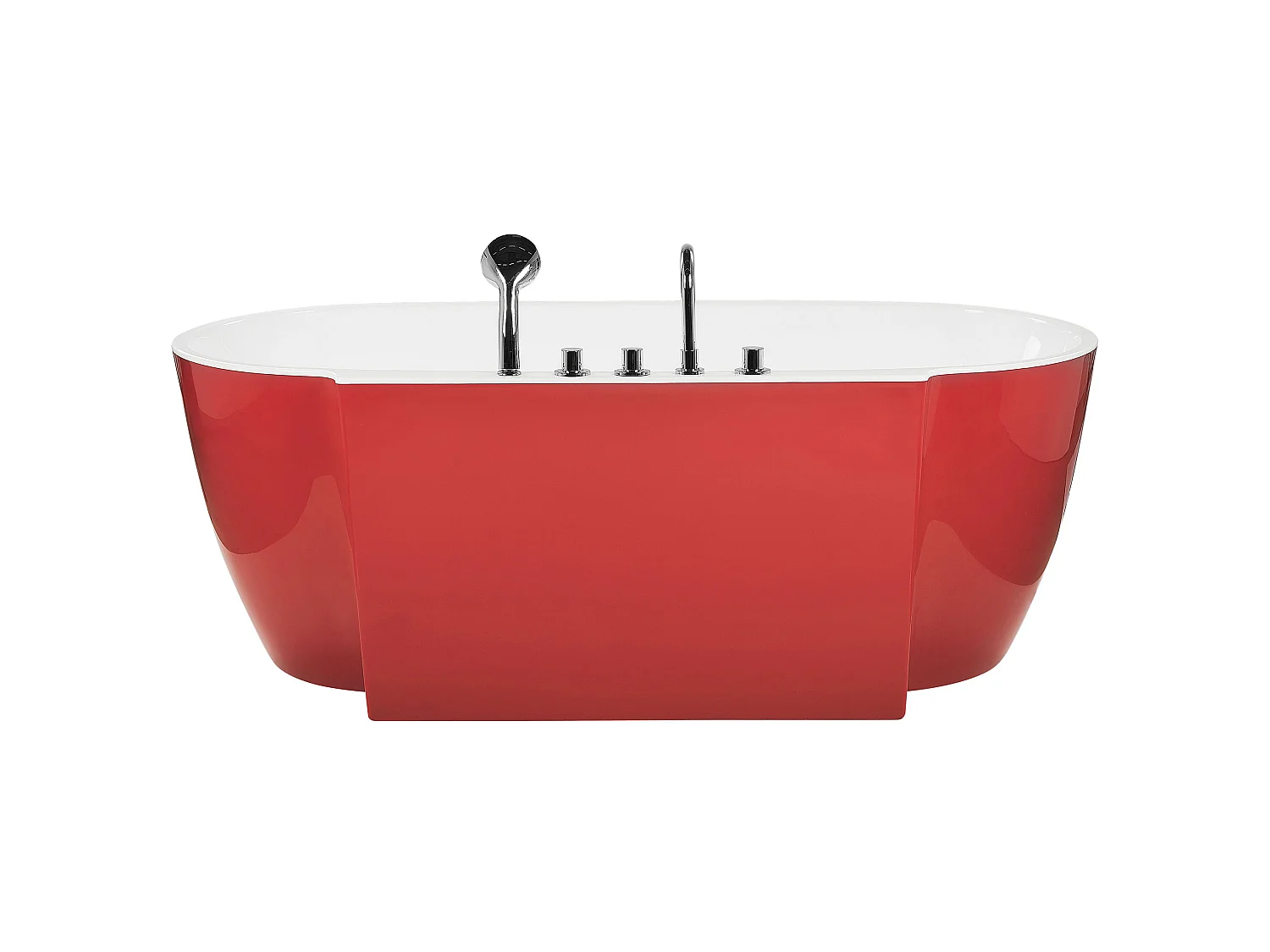 Baignoire îlot ROTSO 170 x 80 cm Rouge