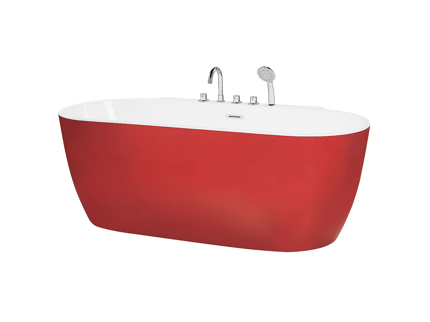 Baignoire îlot ROTSO 170 x 80 cm Rouge