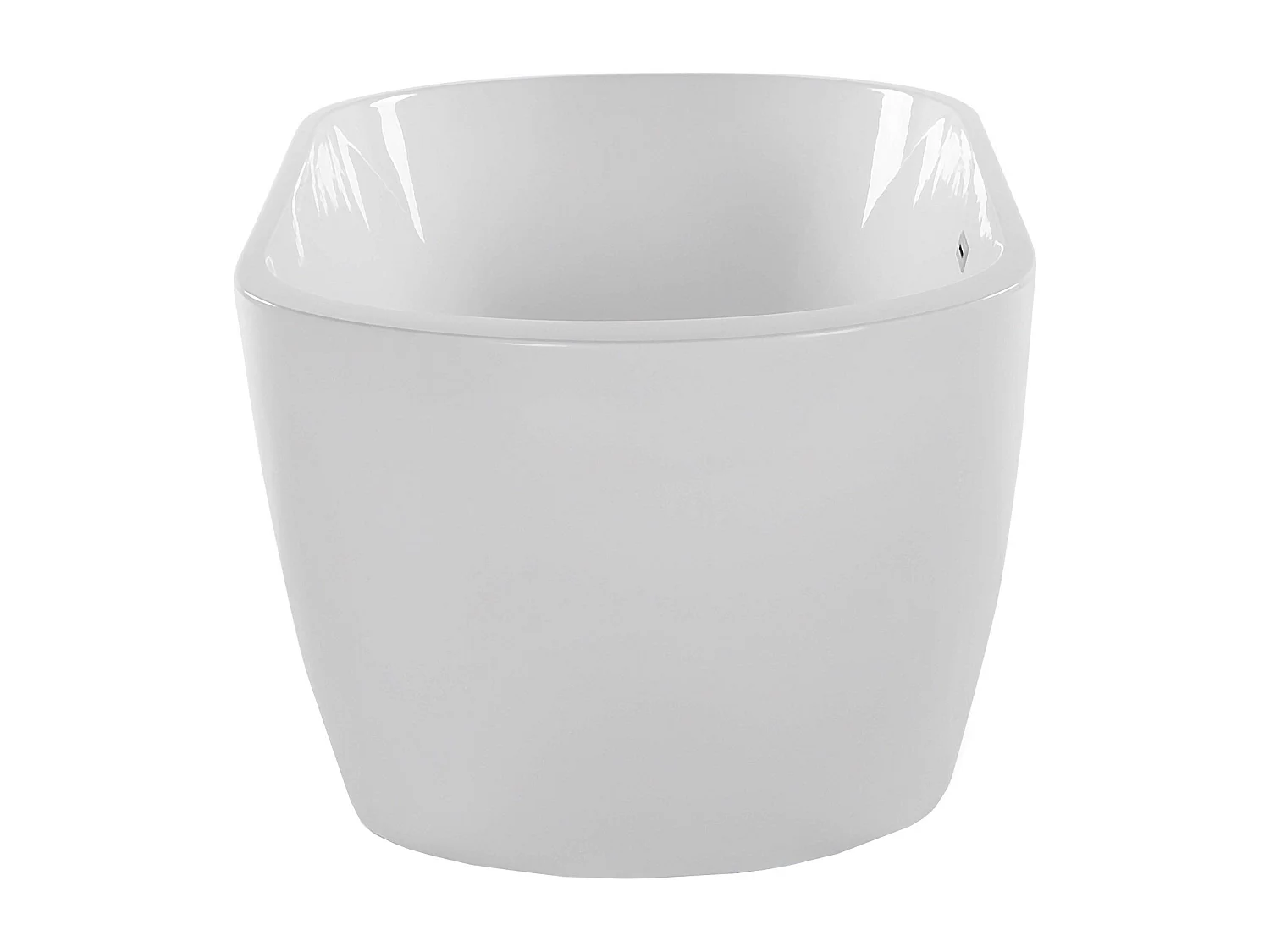 Freistehende Badwanne NEVIS 160 x 75 cm Weiss