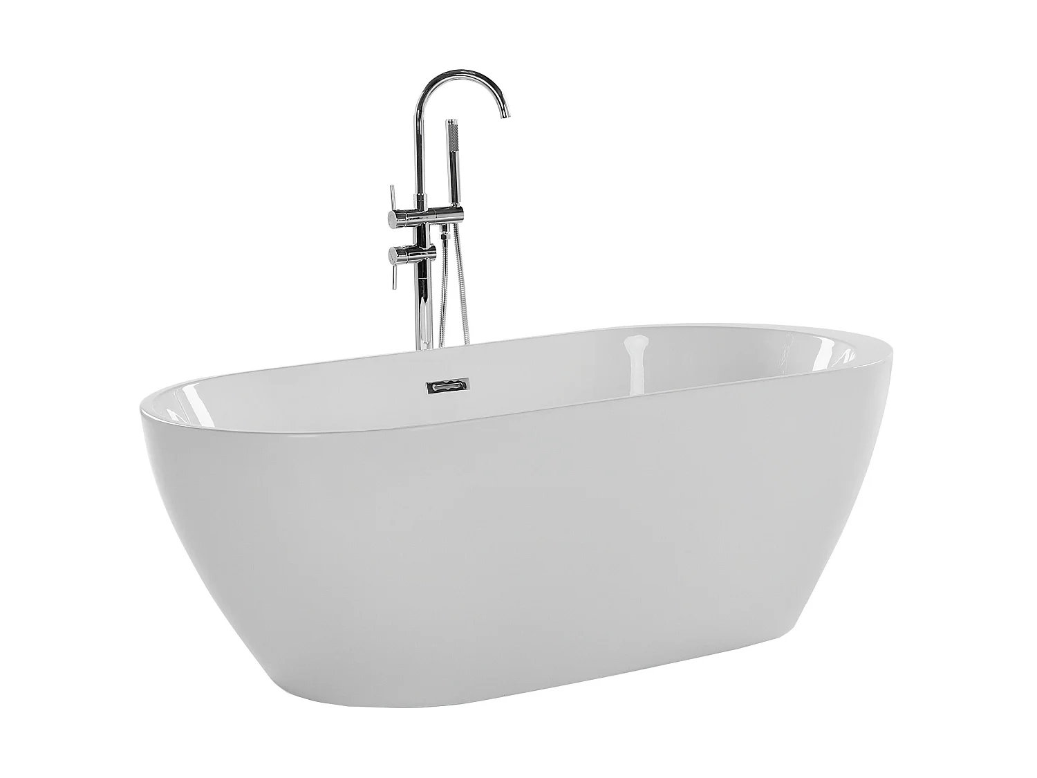 Baignoire îlot NEVIS 160 x 75 cm Blanc