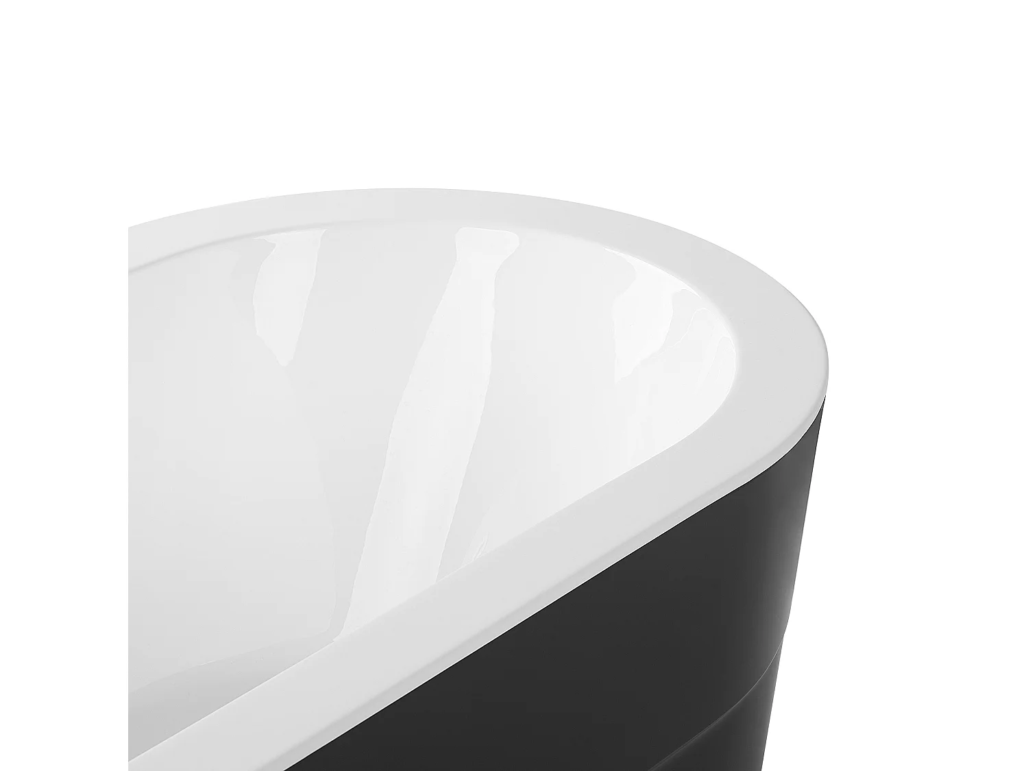 Vasca da bagno freestanding EMPRESA 170 x 80 cm Nero