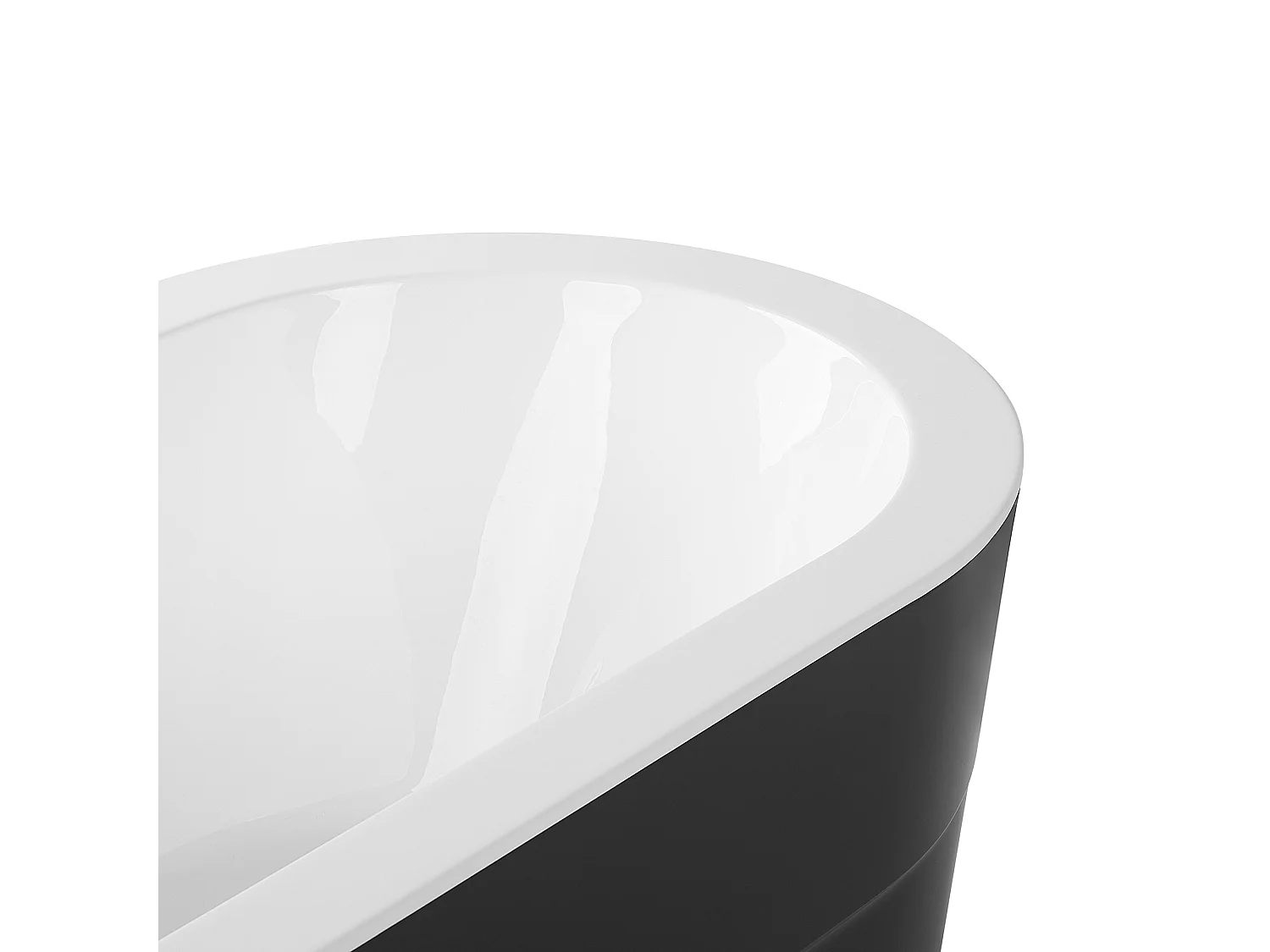 Vasca da bagno freestanding EMPRESA 170 x 80 cm Nero