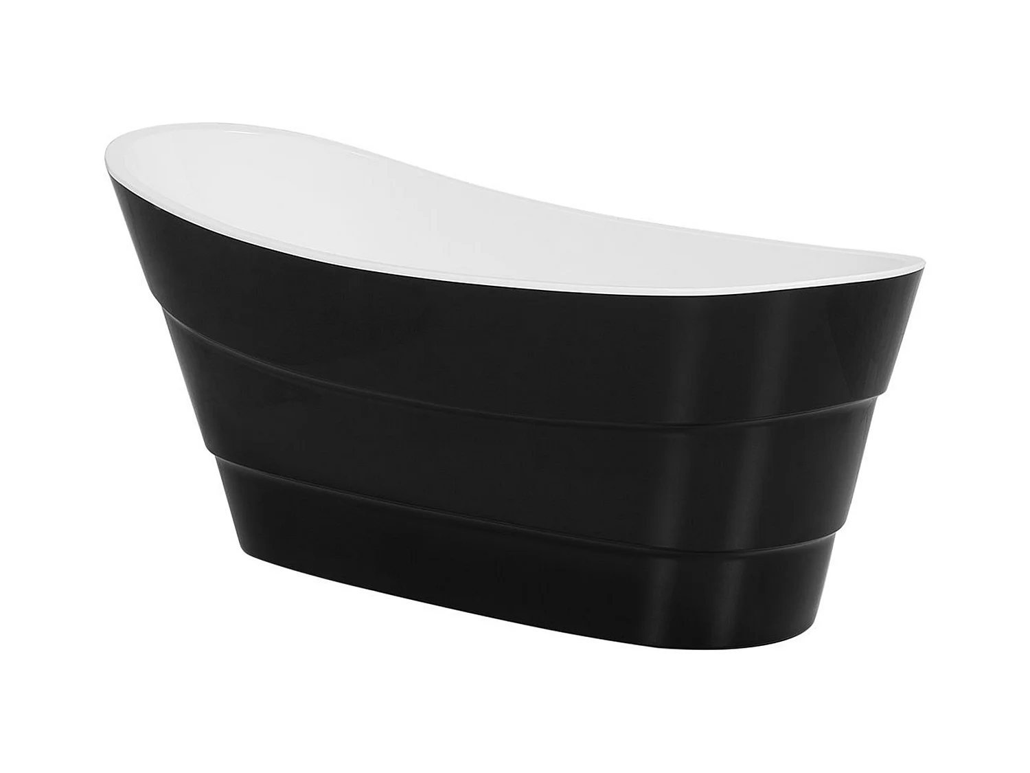 Baignoire îlot BUENAVISTA 170 x 73 cm Noir