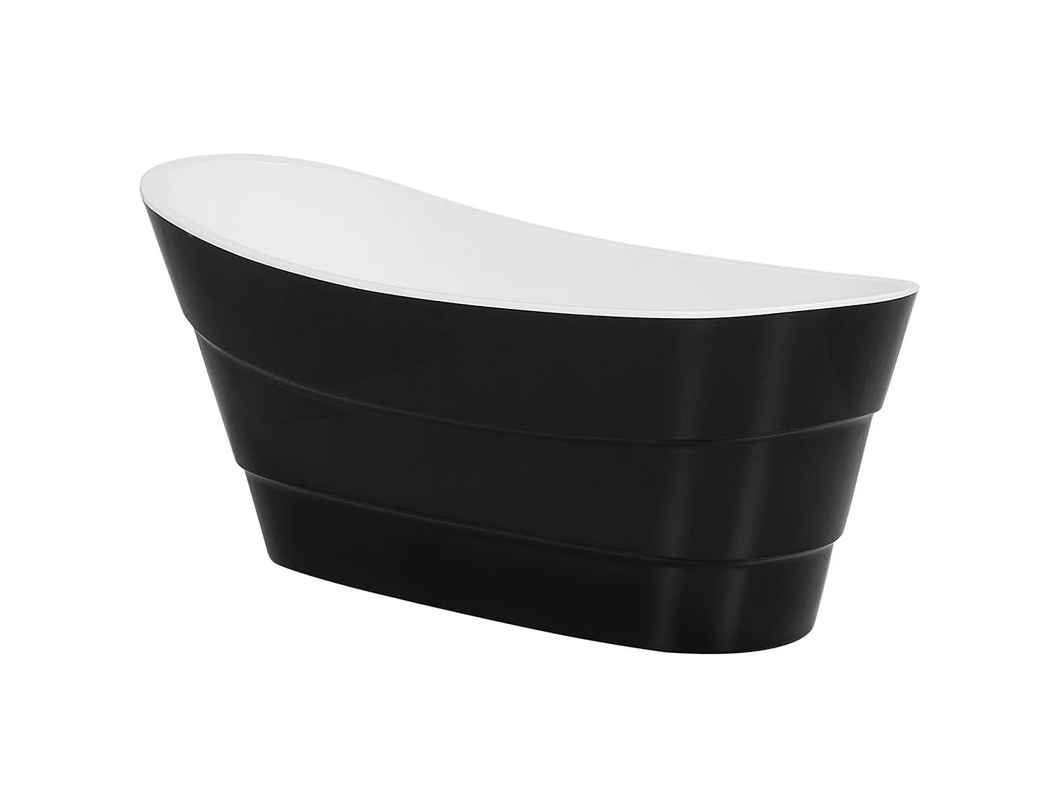 Baignoire îlot BUENAVISTA 170 x 73 cm Noir