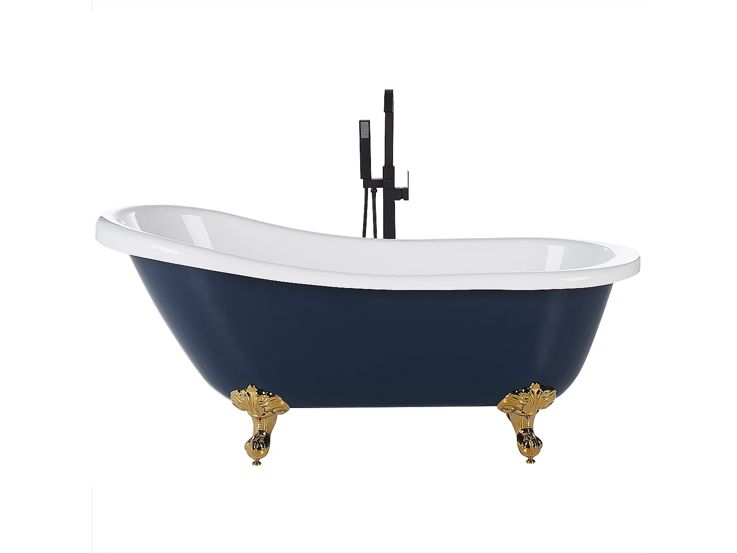 Baignoire îlot CAYMAN 153 x 77 cm Bleu