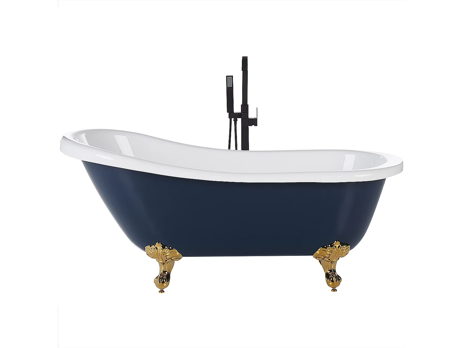 Vrijstaand bad CAYMAN 153 x 77 cm Blauw