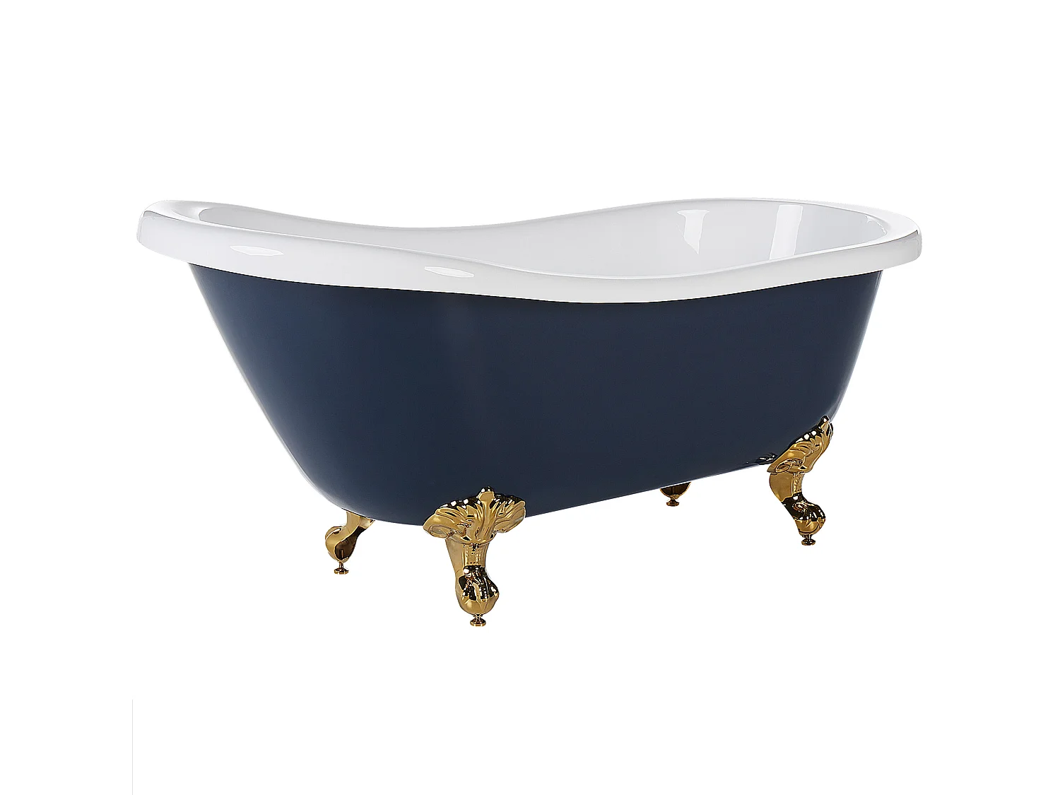 Vrijstaand bad CAYMAN 153 x 77 cm Blauw