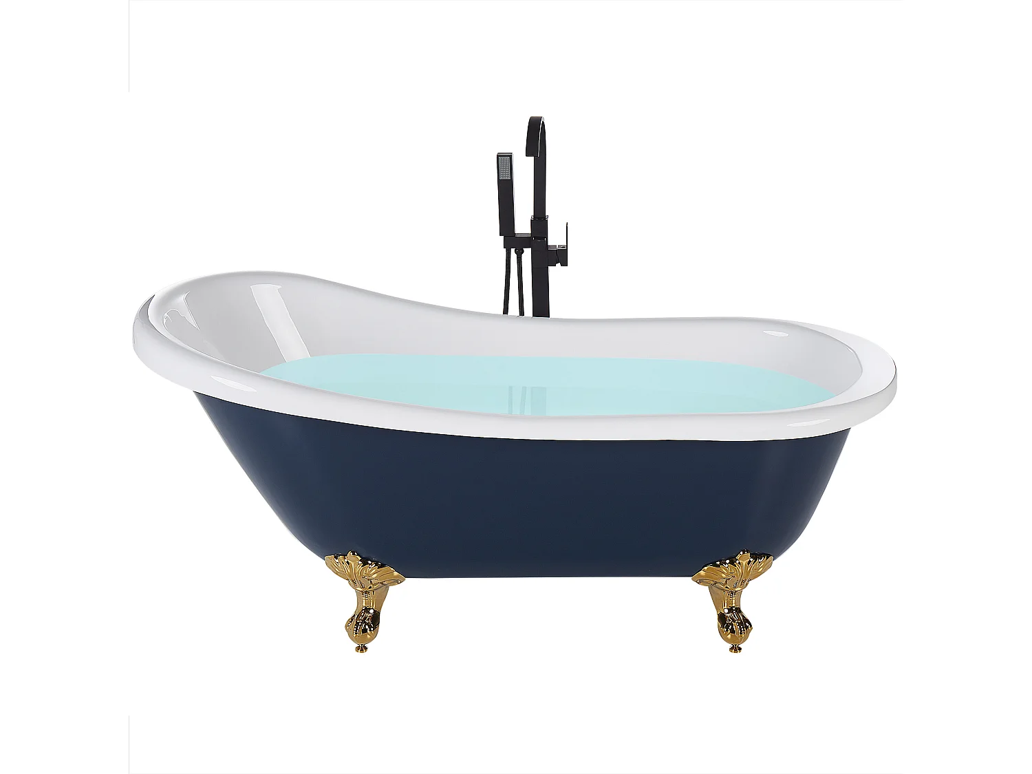 Baignoire îlot CAYMAN 153 x 77 cm Bleu
